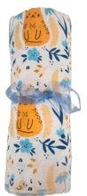 Load image into Gallery viewer, Orange Cat Double Gauze Blanket 45x56