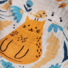 Load image into Gallery viewer, Orange Cat Double Gauze Blanket 45x56