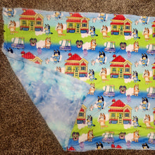 Load image into Gallery viewer, 35x58 Child/Lap Size Bluey&#39;s House/ Sail Away Sorbet