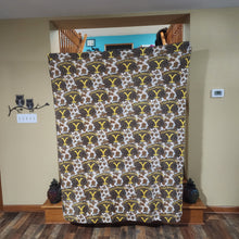Load image into Gallery viewer, Yellowstone Cow Print Adult Size DSM Squish Double Sided Minky No Backing Blanket 60x73