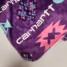 Load image into Gallery viewer, Carhartt Aztec Adult Size DSM Squish Double Sided Minky No Backing Blanket Approximately 60x72