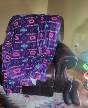 Load image into Gallery viewer, Carhartt Aztec Adult Size DSM Squish Double Sided Minky No Backing Blanket Approximately 60x72