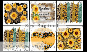 Sunflower Squares 6Pack  1 Yard Panel