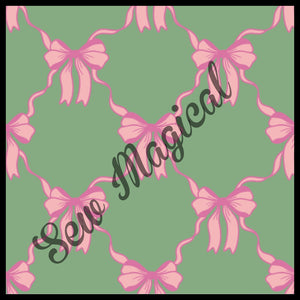 Bows Pink Green