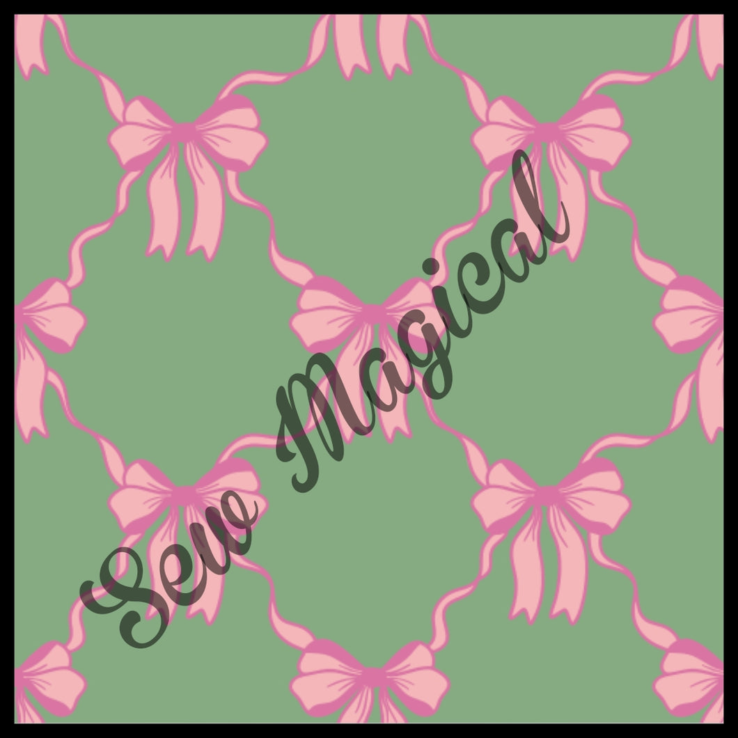 Bows Pink Green