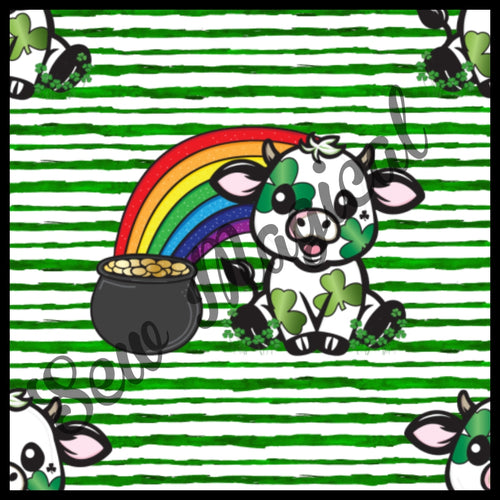 Pats Cow Rainbow Stripes