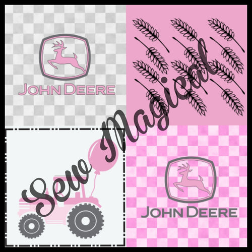Deere Quilt Pink