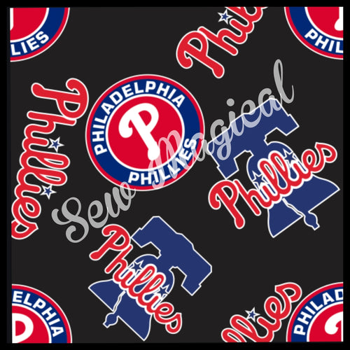 Phillies Stickers Blk