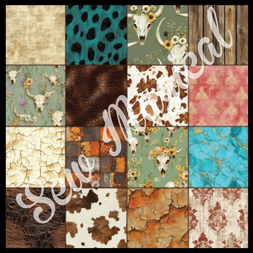 Bull Skulls Patchwork