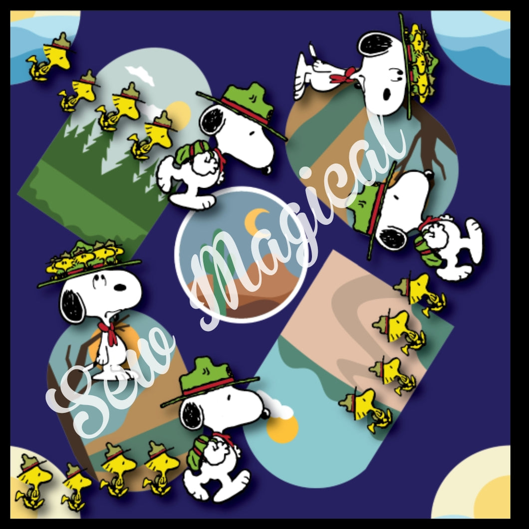 Snoopy Beagle Scout Blue