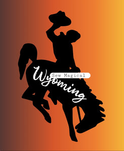 Wyoming Bucking 2 Yard Panel