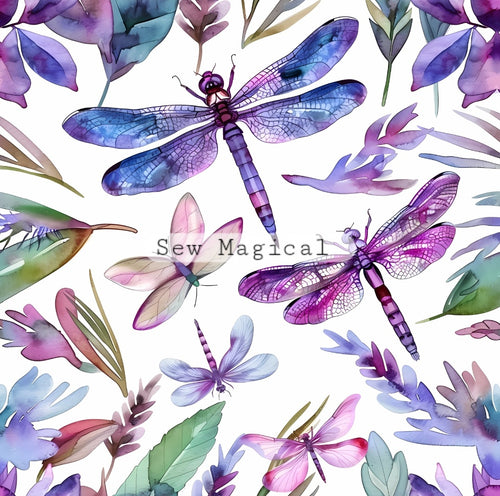 Dragonflies Purple