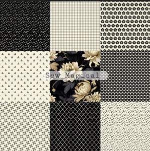 Patchwork cream black