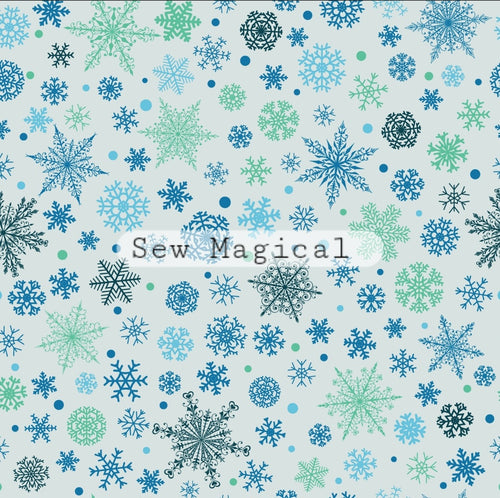 Snowflakes Gray