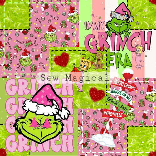 Grinch Pink Patch