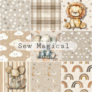 Neutral Patchwork Animals