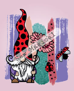 Gnome Ladybug 1 Yard Panel