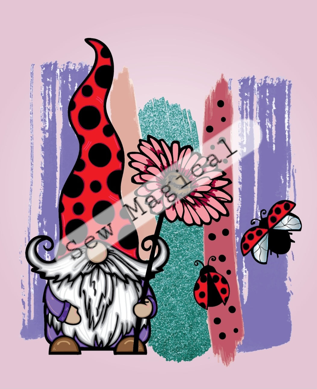 Gnome Ladybug 1 Yard Panel