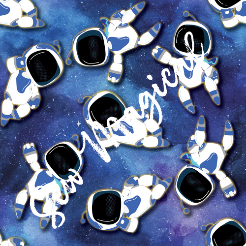 Astro Bot Seamless Digital File