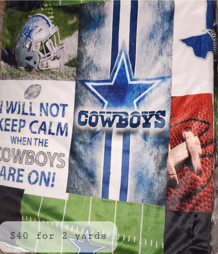 Cowboys in stock 2 yard cut