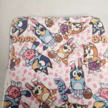 Load image into Gallery viewer, Bluey Easter Child / Lap Size DSM Squish Double Sided Minky No Backing Blanket 36x60