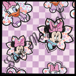 Minnie Daisy Purple Checks