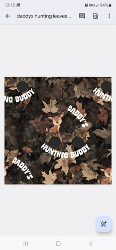 Daddy's Hunting Leaves Dark