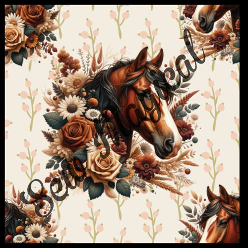Horse Flower Burst