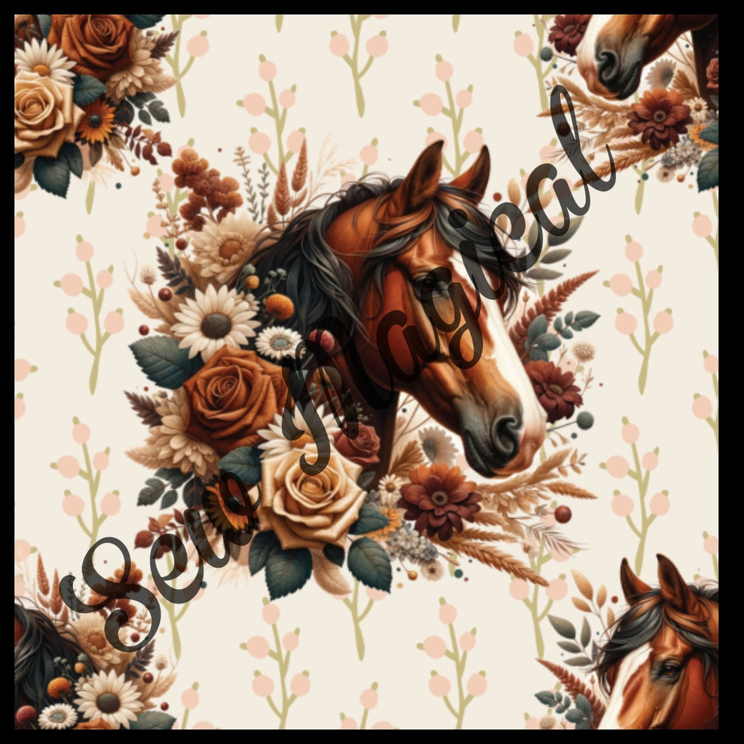 Horse Flower Burst