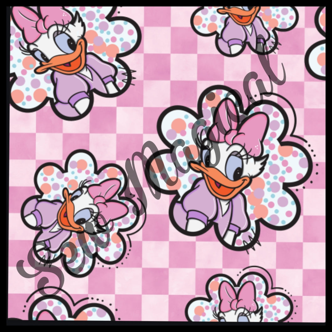 Daisy Pink Checks