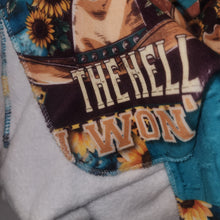 Load image into Gallery viewer, The Hell Adult Size DSM Squish Double Sided Minky No Backing Blanket Approximately 60x72