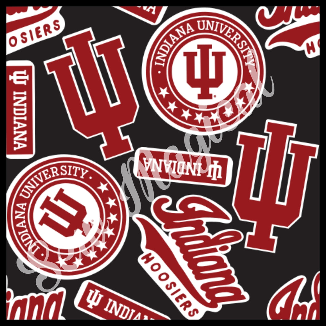 Hoosier Stickers Blk