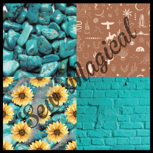 Turquoise Squares