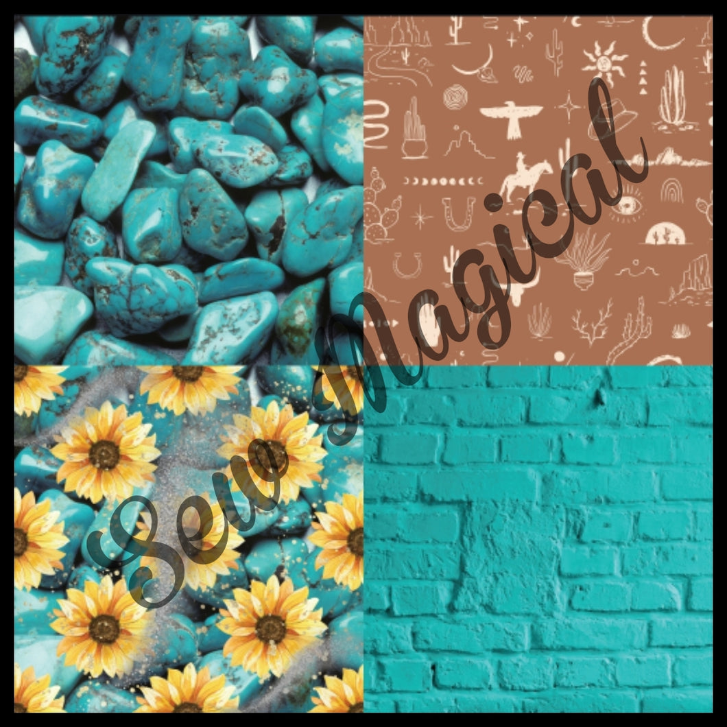 Turquoise Squares