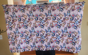 Bluey Easter Child / Lap Size DSM Squish Double Sided Minky No Backing Blanket 36x60