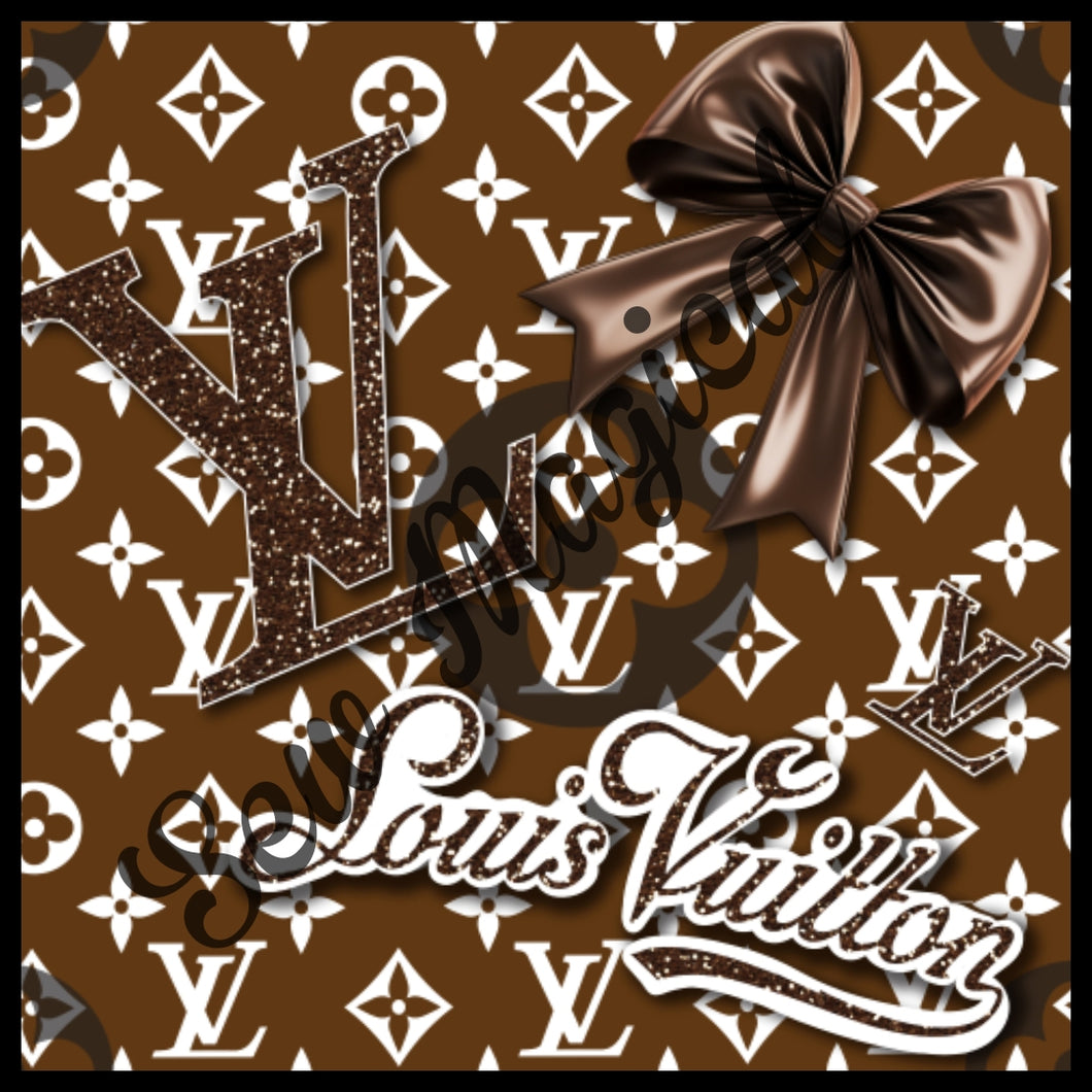 LV Brown White Glam