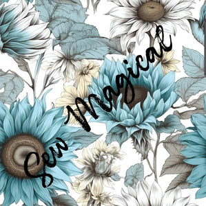 Blue Sunflowers