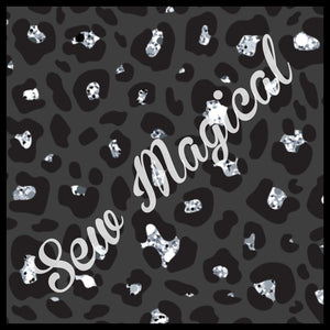 Black Leopard Glitter Seamless 4 File Bundle Digital File