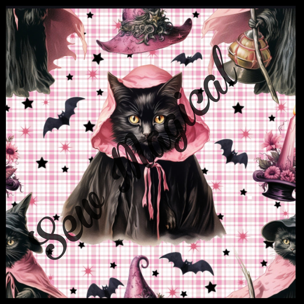 Black Cat Digital Seamless File PNG SS