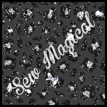 Load image into Gallery viewer, Black Leopard Glitter Seamless 4 File Bundle Digital File