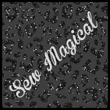 Load image into Gallery viewer, Black Leopard Glitter Seamless 4 File Bundle Digital File