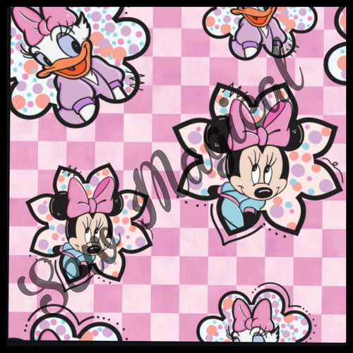 Minnie Daisy Pink Checks