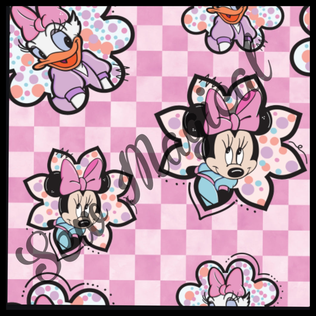 Minnie Daisy Pink Checks