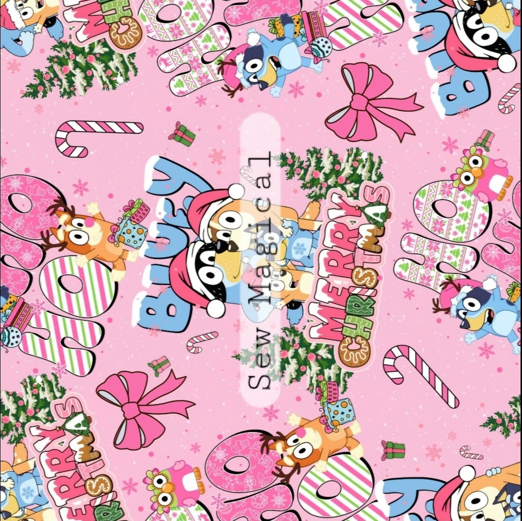 Bluey Christmas Pink Rotate