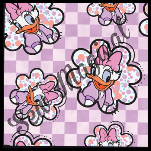 Daisy Purple Checks