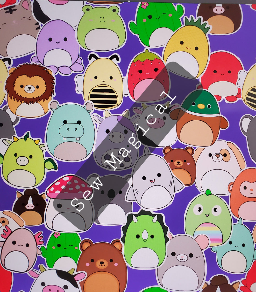 Squish Purple Seamless Digital File