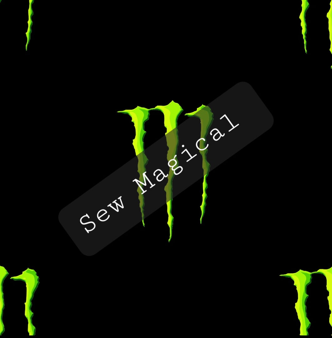 Monster Seamless Digital File Black Background